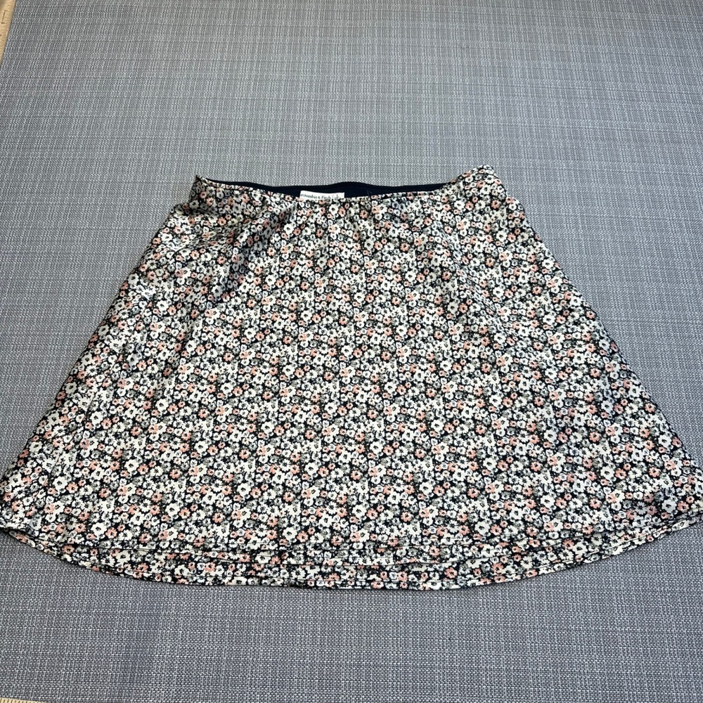Abercrombie & Fitch Floral Skater Mini Skirt‎ Large Cottagecore Boho Spring